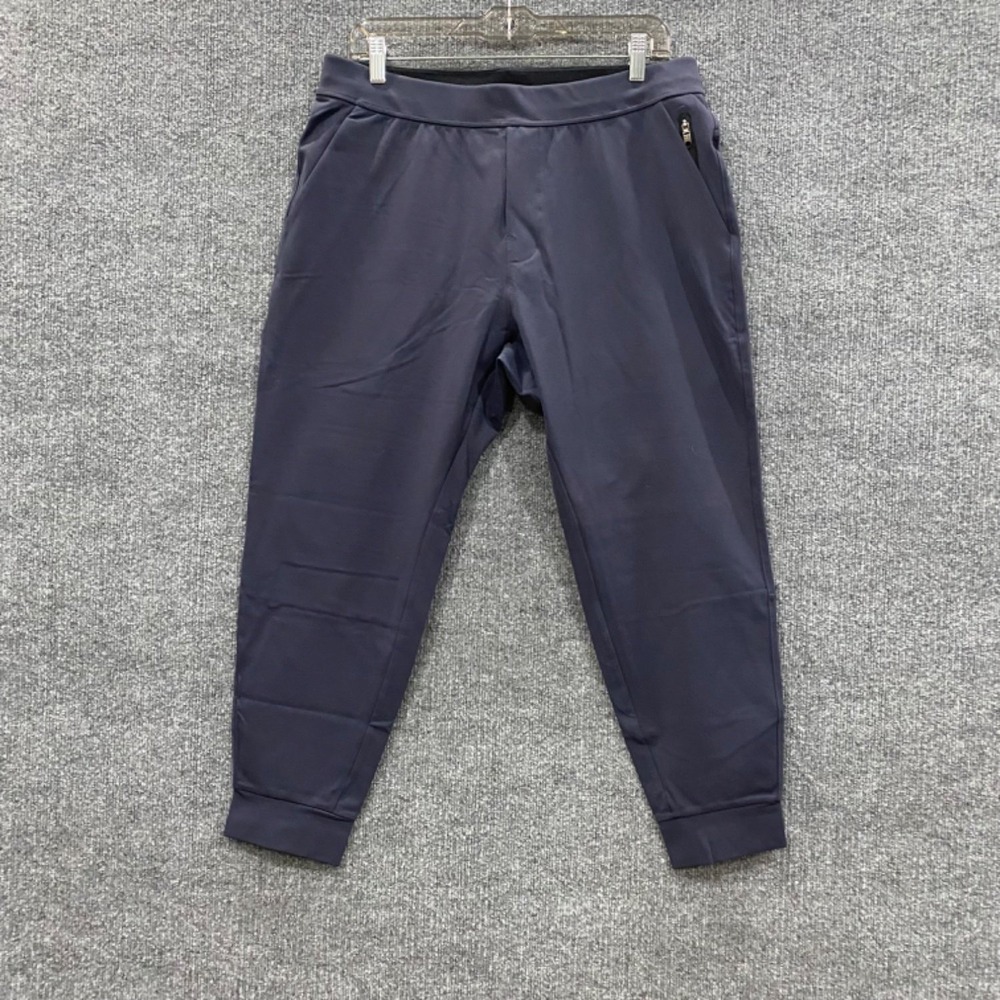 Public Rec All Day Every Day Jogger Pants Mens 34x28 Navy Blue Stretch Elastic